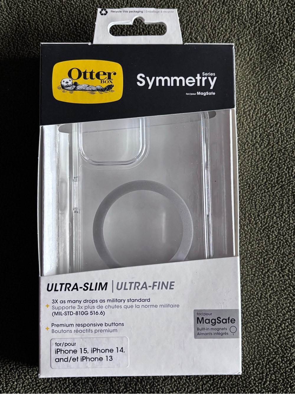 OtterBox Symmetry Series Clear MagSafe iPhone Case - Transparent
